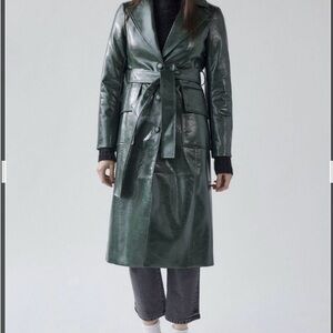 Urban Outfitters Faux Leather Trenchcoat